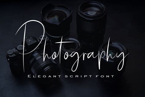 Photography - Elegant Script Font | Creative Market