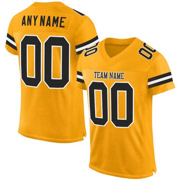 Custom Gold Football Jerseys, Football Uniforms For Your Team