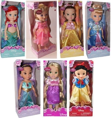 Disney Store 16 Disney Princess Toddler Doll 7 Pc. Gift Set: Ariel ...