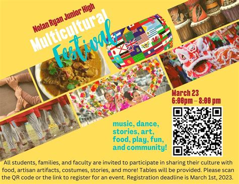 Calling ALL Muticultural Festival Participants | Nolan Ryan Jr. High