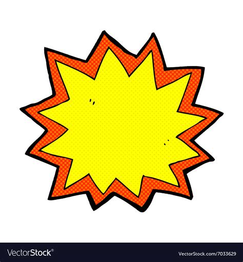 Comic cartoon explosion Royalty Free Vector Image