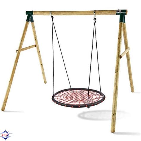 Outdoor Children Hanging Swing Chair Backyard Rope Round Spider Swing ...