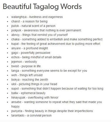 Beautiful Tagalog Words by Shaniahmations on DeviantArt