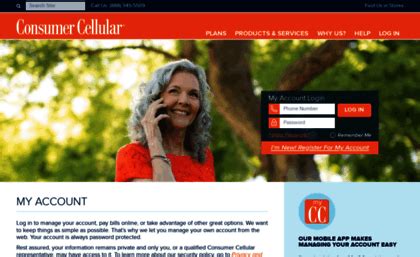 My.consumercellular.com website.