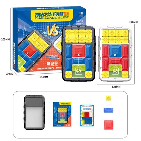 Wholesale 11843 Children Klotski Puzzle Slide Tabletop Maze Game Block ...