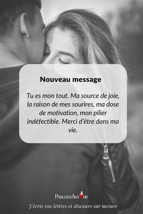 SMS mignon pour sa copine | Sms mignons, Citation amour heureux ...