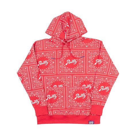RUNTZ BANDANA HOODIE - RED – RuntzWorldWide
