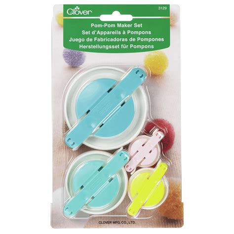 Pom Pom Maker Set: 4 Sizes (3) - Clover - Groves and Banks