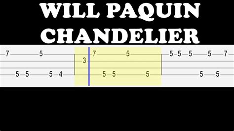 Will Paquin - Chandelier (Easy Ukulele Tabs Tutorial)