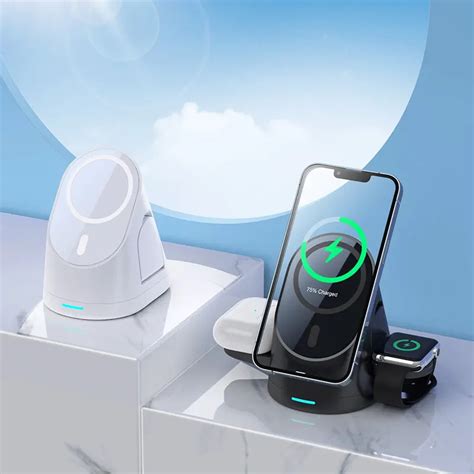 3 in 1 Magnetic 15W Fast Wireless Charger - Power Bank and Fast ...