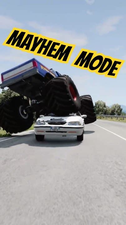 BeamNG🔥MONSTER TRUCK MAYHEM MODE #1🔥 #beamngdrive #gaming #viralvideo # ...
