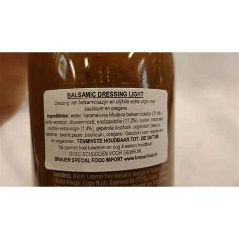 The English Provender Balsamic Dressing Light 275g Flasche (Balsamico