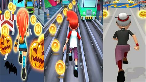 Angry Gran Run 2 VS Bus Rush VS Subway Hero Run Gameplay - YouTube