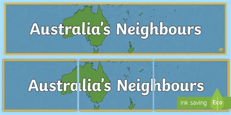Australia's Neighbours Display Banner (Teacher-Made)