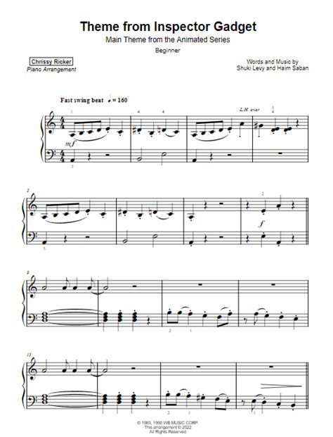 Theme from Inspector Gadget By Haim Saban,Shuki Levy