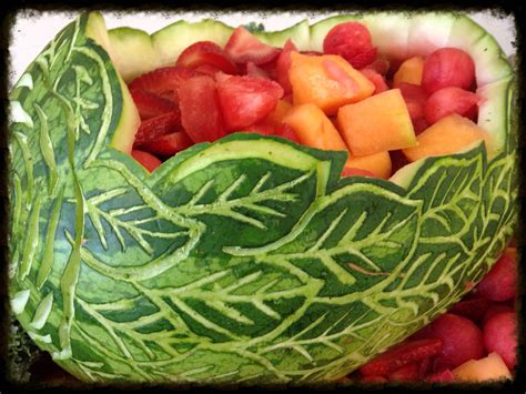 Carved Watermelon Basket