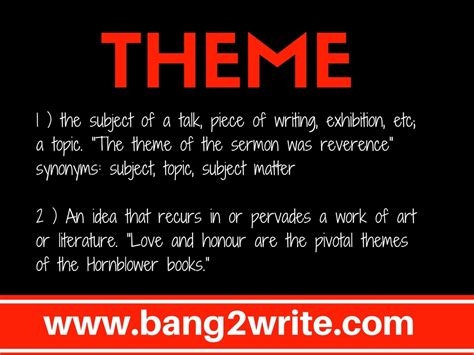 3 Important Tips About Theme And Story - Bang2write