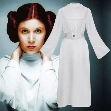Princess Leia White Dress Star Wars A New Hope Cosplay Costume - Real ...
