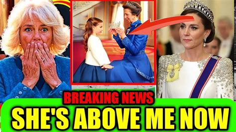 Queen Camilla shacking reaction as princess Anne hand over her royal ...