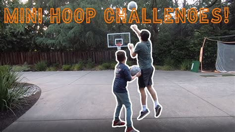 Mini Hoop Basketball Challenges! - YouTube