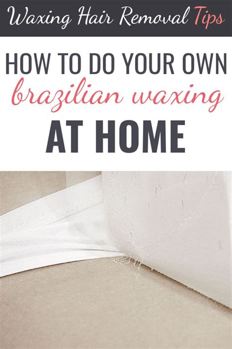 DIY Brazilian Waxing At Home (Tutorial) | Brazilian wax at home ...
