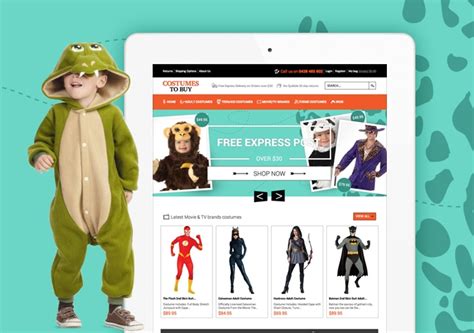 Costumes To Buy: eCommerce website | CVW Creative Portfolio
