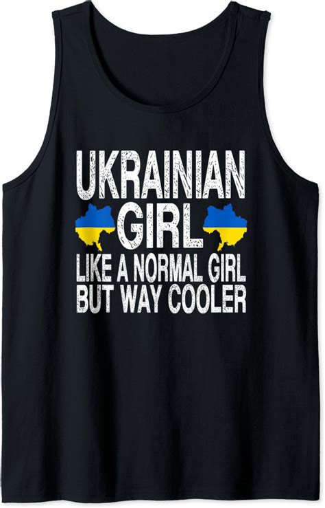 Amazon.com: Ukrainian Girl Shirt - Ukraine Flag Tank Top : Clothing ...