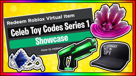 ALL ROBLOX TOY CODE ITEMS! (CELEB SERIES 1 SHOWCASE)