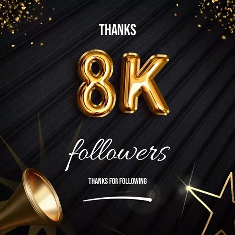 8k followers Template | PosterMyWall