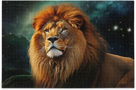 Fierce Lion Jigsaw Puzzles for Adults 1000 Pieces, Decompression ...