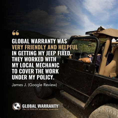 Global Warranty on LinkedIn: James, thank you for the kind words ...