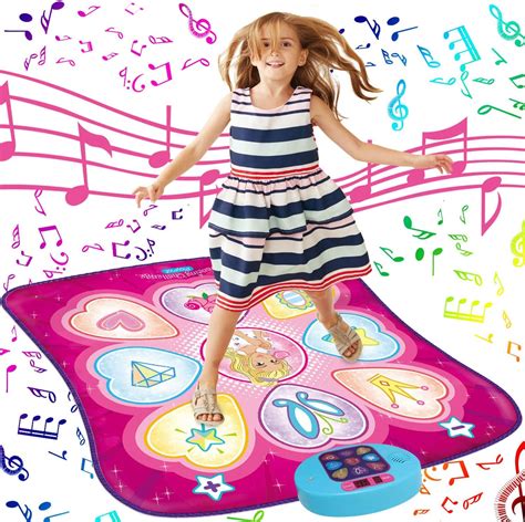 Sunlin Dance Mat with Lights, Adjustable Volume, and Music