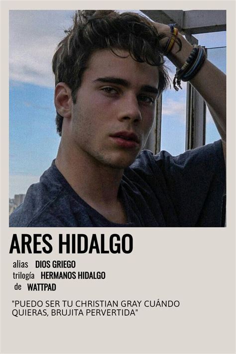 Ares Hidalgo Poster | Pósteres de libros, Personajes de libros, Fandoms ...