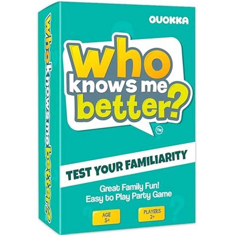 Who Knows Me Better? | Kids & Family Card Quiz Game | Fun & Educational ...