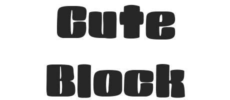 Cute Block - Font Family (Typeface) Free Download TTF, OTF - Fontmirror.com