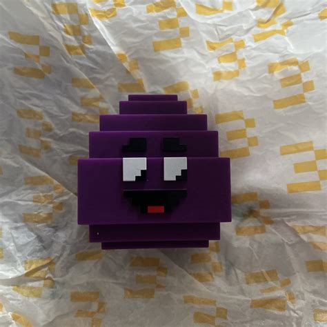 Super Rare Minecraft Grimace Mcdonald’s Egg and card limited edition ...