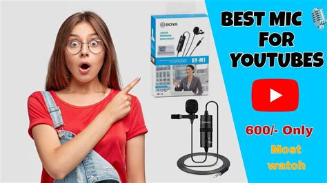 Best mic for youtube videos || BOYA BY M1 unboxing and testing audio ...