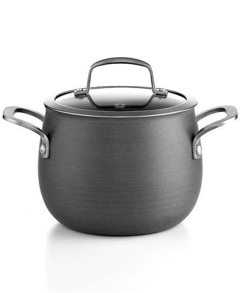 Belgique Hard-Anodized 3-Qt. Soup Pot with Lid, Created for Macy's ...