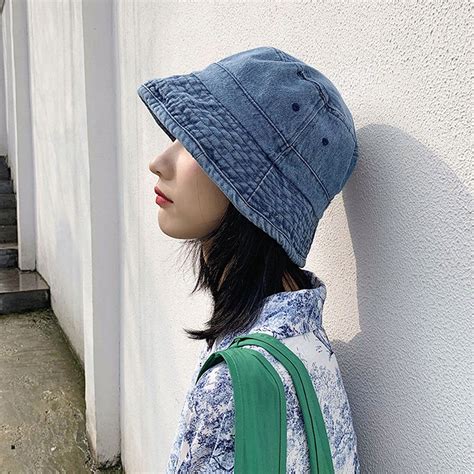 [무료배송]VIP 데님모자 진청모자 데일리 벙거지 여행모자 썬캡 모자 패션 여성 여자
