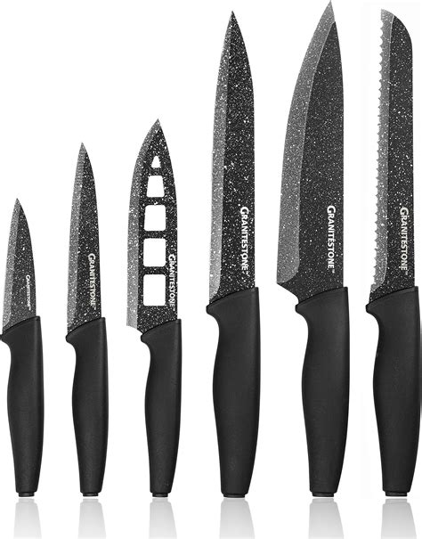 Lagostina Lot de 10 couteaux avec revêtement antiadhésif, comprend un ...