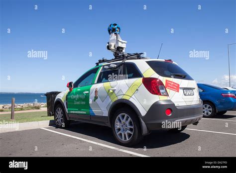A Google Maps camera car parked by the sea in Sydney Stock Photo - Alamy