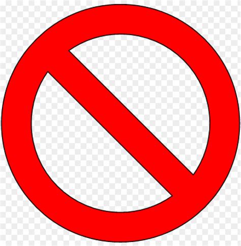 Banned - Signo De Prohibido PNG Transparent With Clear Background ID ...