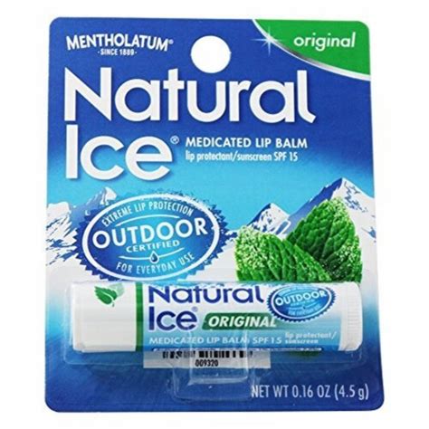 Mentholatum Natural Ice Lip Balm Original SPF 15 (Pack of 14), 14 pack ...