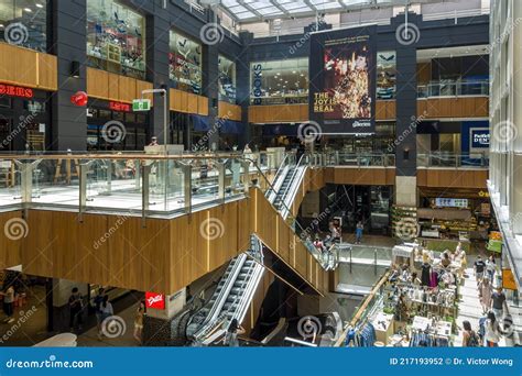 Interior Central Spacious Atrium of the Galeries Shopping Centre ...