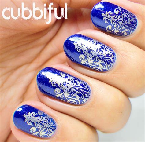 Royal Blue Nail Art