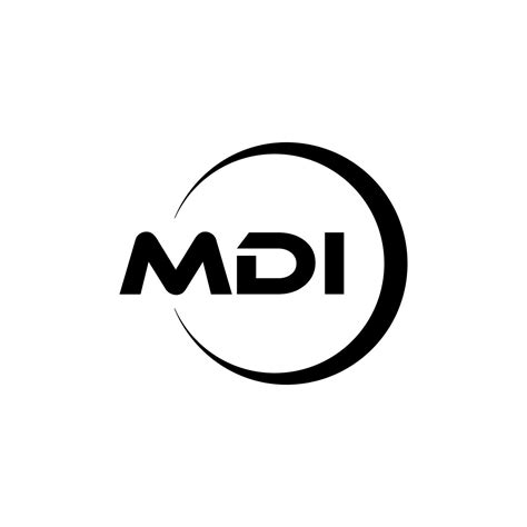 MDI letter logo design in illustration. Vector logo, calligraphy ...