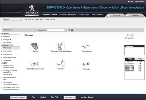 Service box peugeot - heroffam