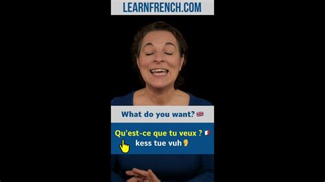 French in Real Life: Qu'est-ce que tu veux ? #Shorts