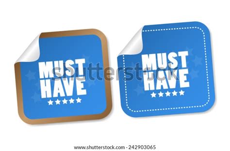 Must Have Stickers Stock Vector (Royalty Free) 242903065 | Shutterstock