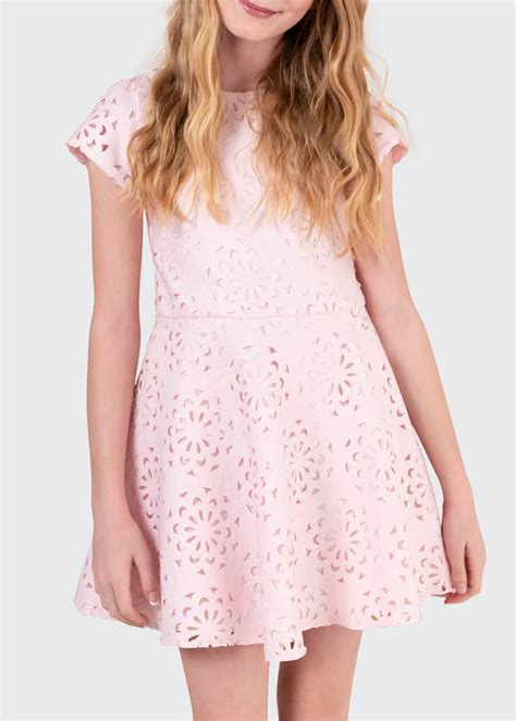 Zoe Girl's Andrea Eyelet Dress, Size 7-16 - Bergdorf Goodman